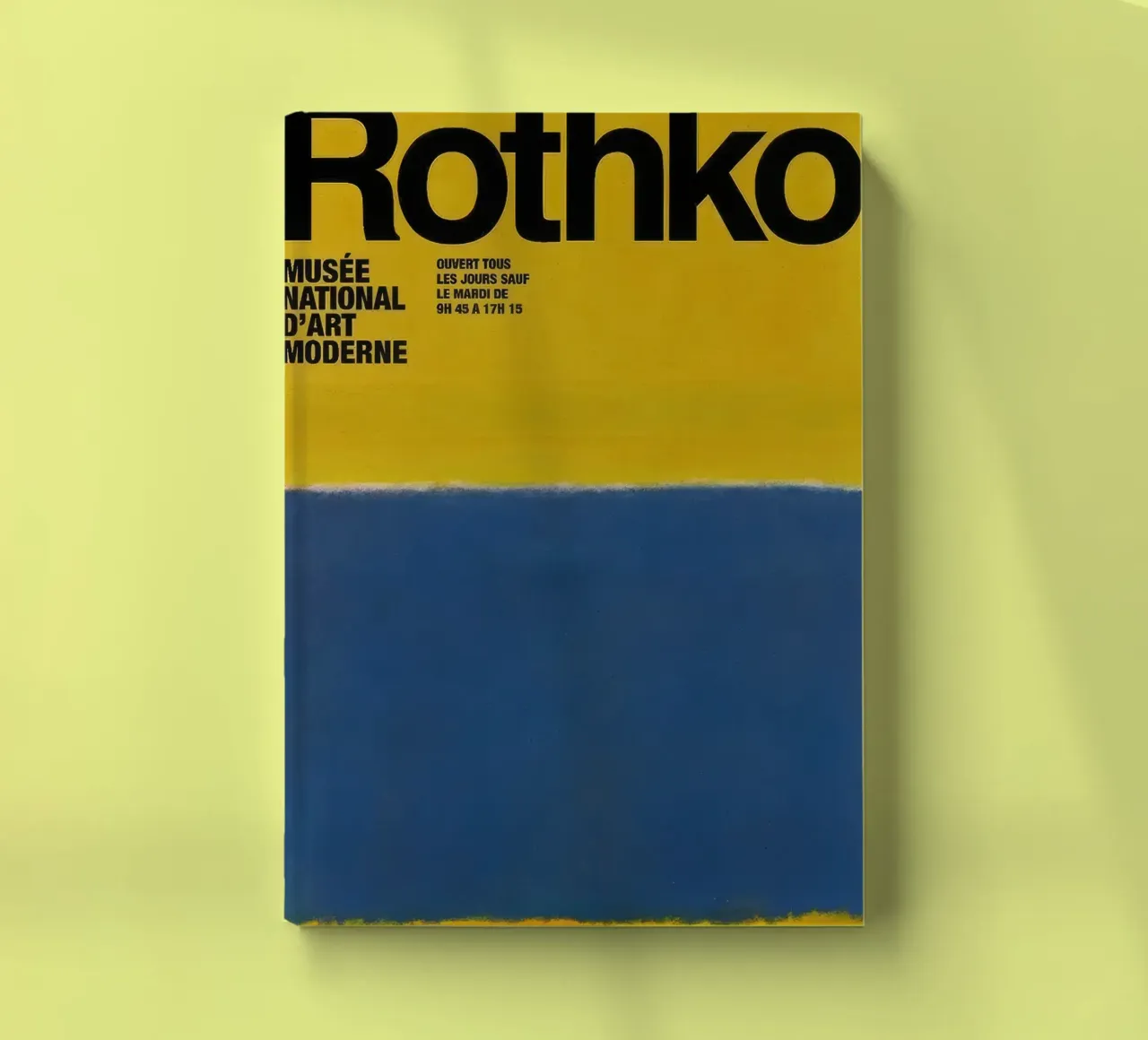 Mark Rothko Bleu sur jaune carnet de notes de mitoma andreas