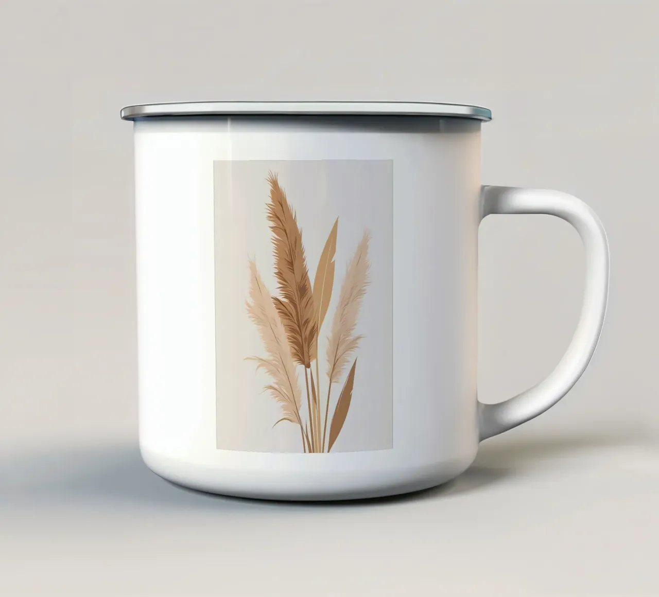Singolo grande pennacchio tazza in smalto da Botanical Gallery
