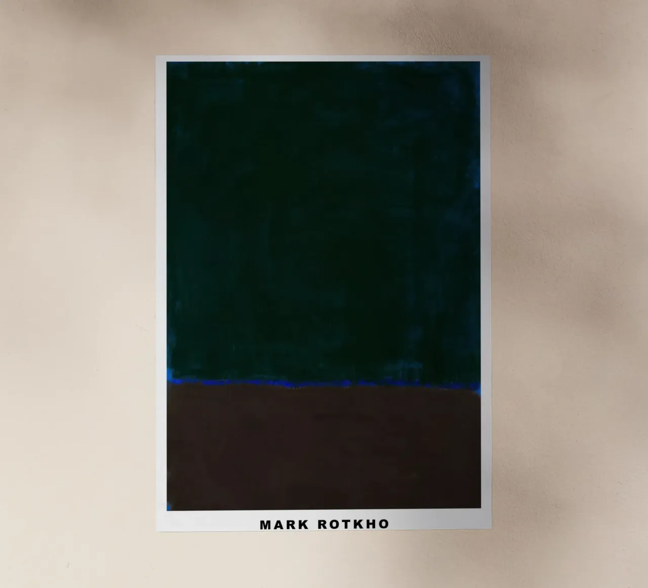 Mark Rotkho Mark Rothko Marrone e nero su blu pellicola backlit da mitoma andreas