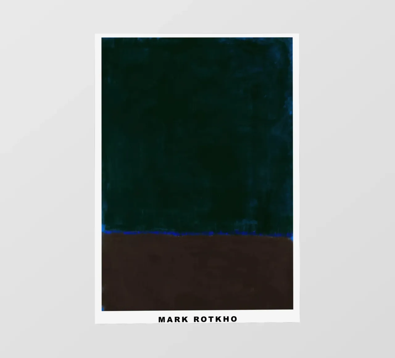 Mark Rotkho Mark Rothko Marrone e nero su blu telo in pvc da mitoma andreas