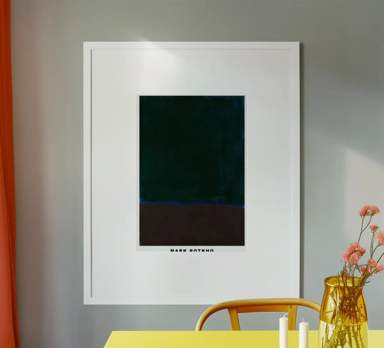 Mark Rotkho Mark Rothko Marrone e nero su blu carta hahnemühle da mitoma andreas