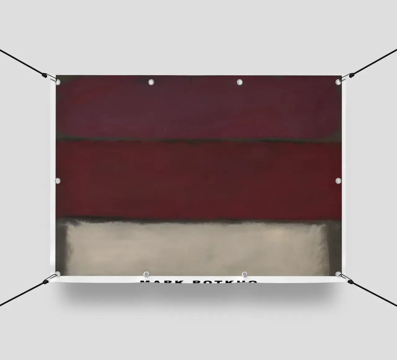 Mark Rotkho Mark Rothko Borgogna, Rosso e Bianco telo in pvc da mitoma andreas