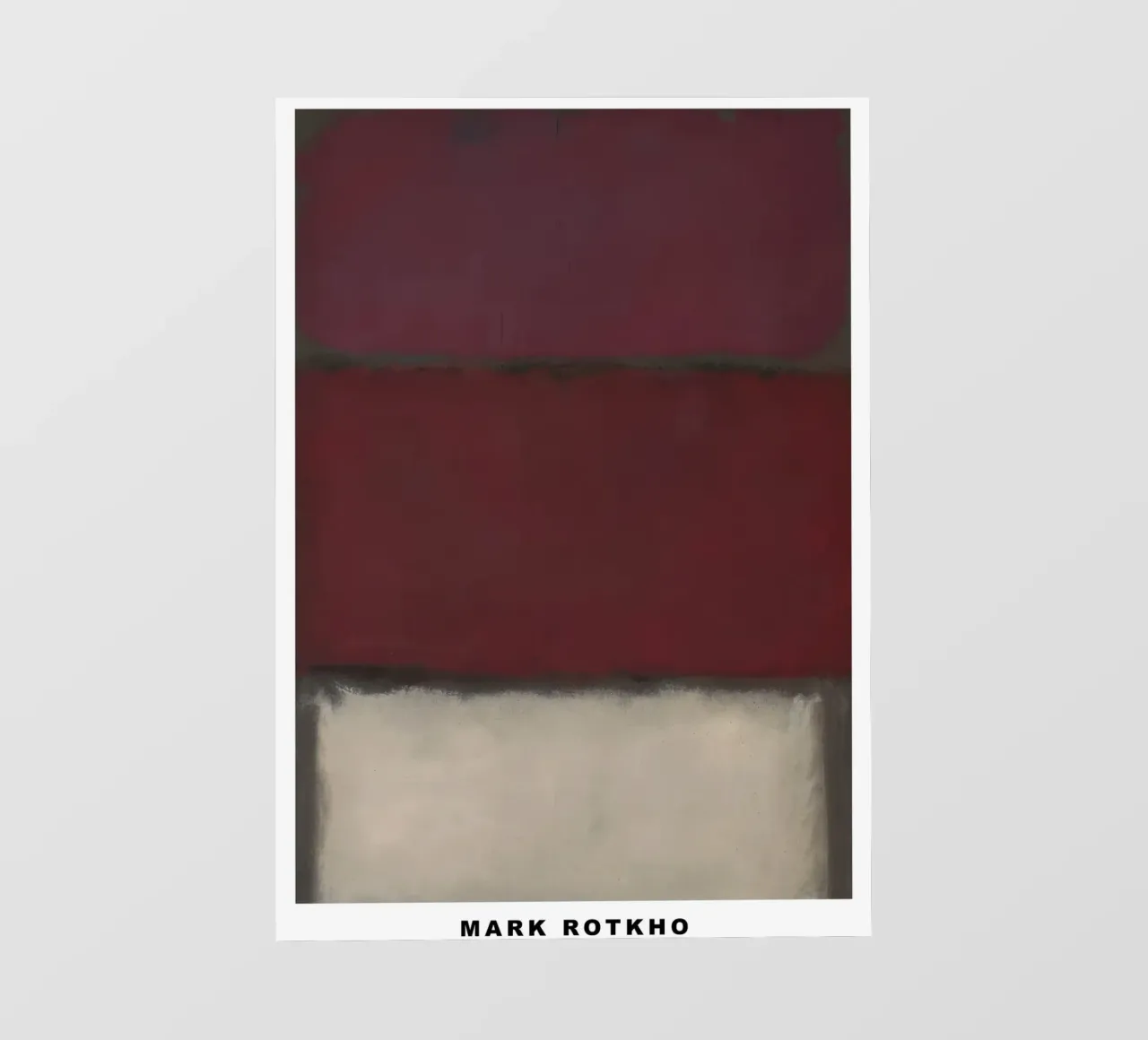 Mark Rotkho Mark Rothko Borgogna, Rosso e Bianco telo in pvc da mitoma andreas