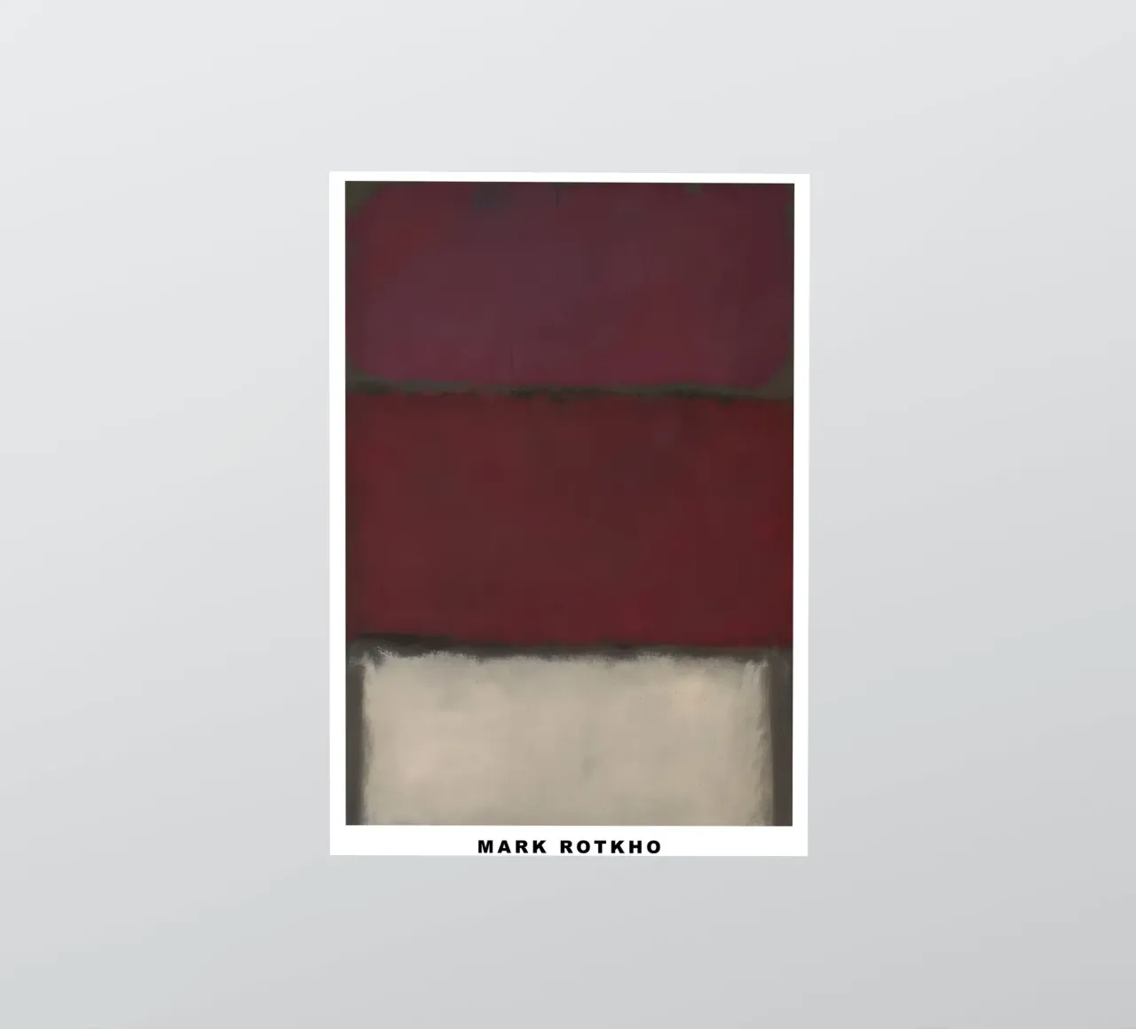 Mark Rotkho Mark Rothko Borgogna, Rosso e Bianco adesivo da mitoma andreas