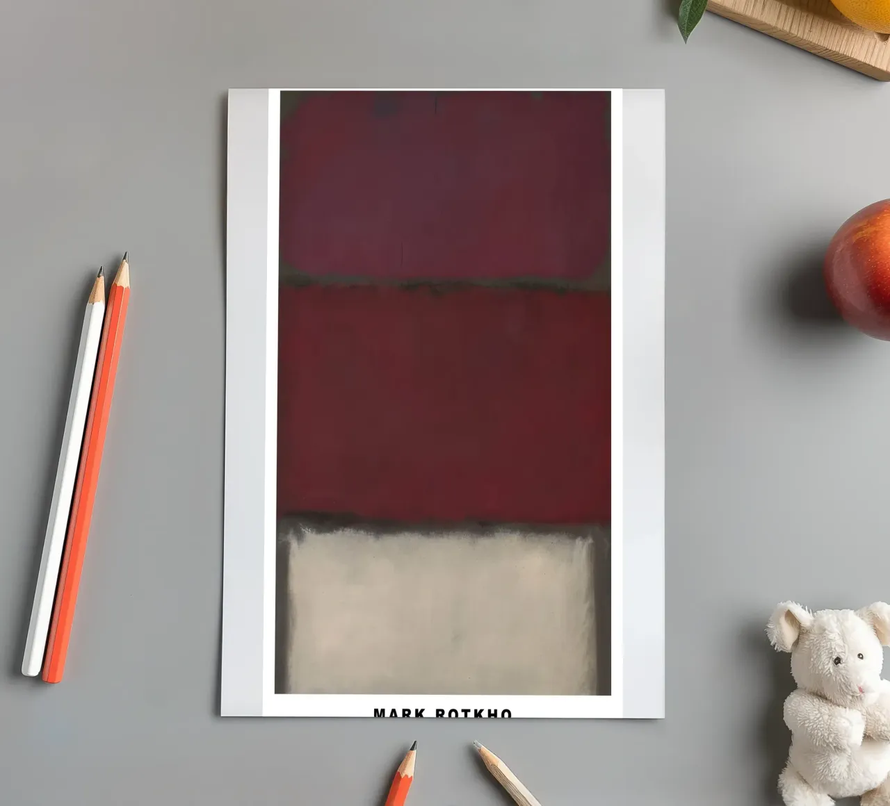 Mark Rotkho Mark Rothko Borgogna, Rosso e Bianco foglio adesivo da mitoma andreas