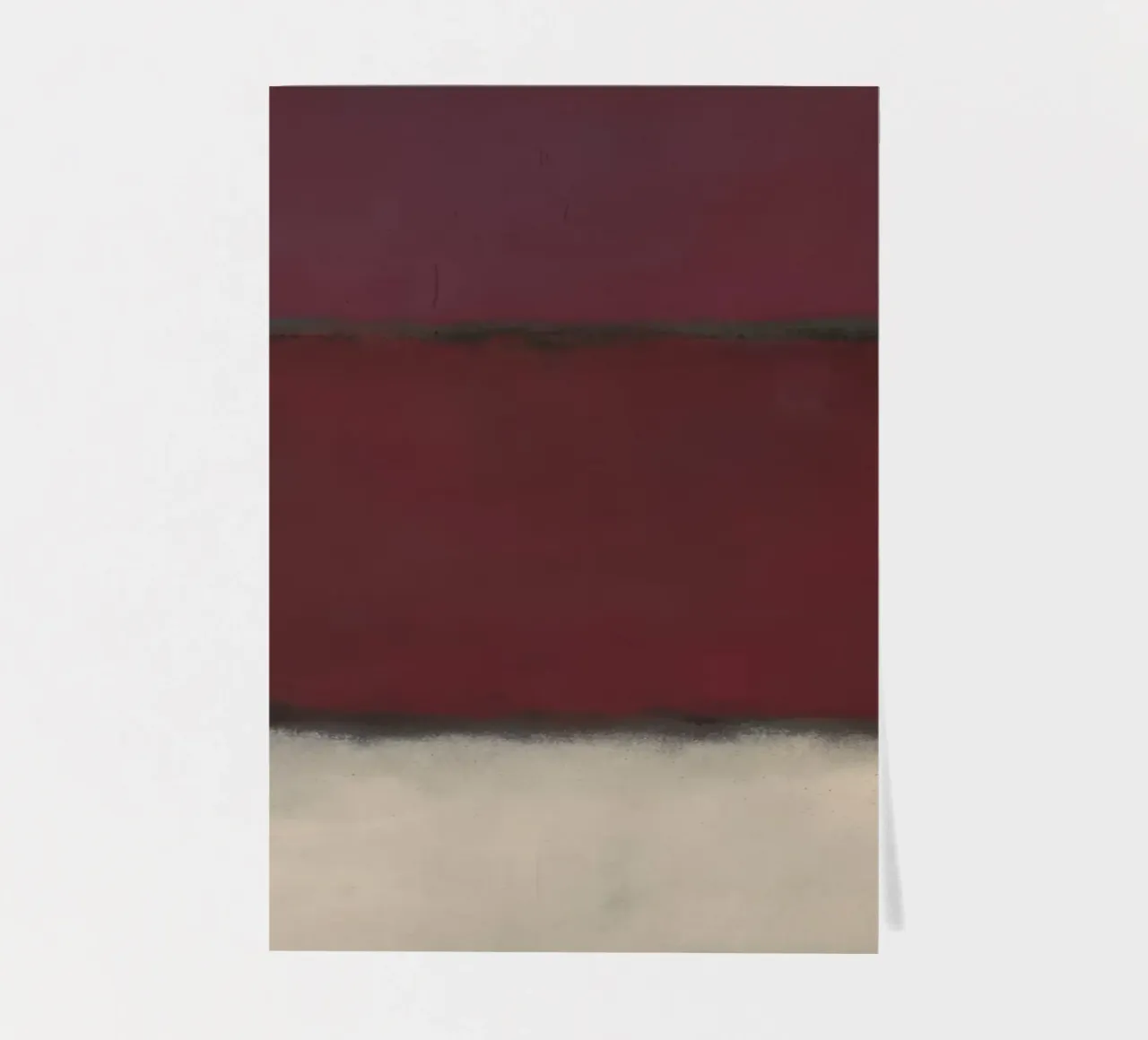 Mark Rotkho Mark Rothko Borgogna, Rosso e Bianco foglio adesivo da mitoma andreas