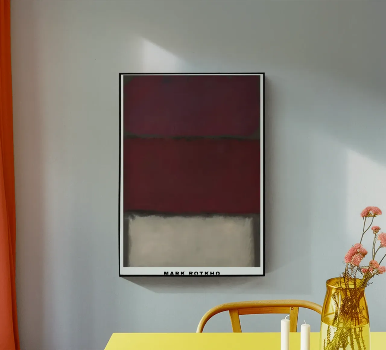 Mark Rotkho Mark Rothko Borgogna, Rosso e Bianco plexiglass da mitoma andreas
