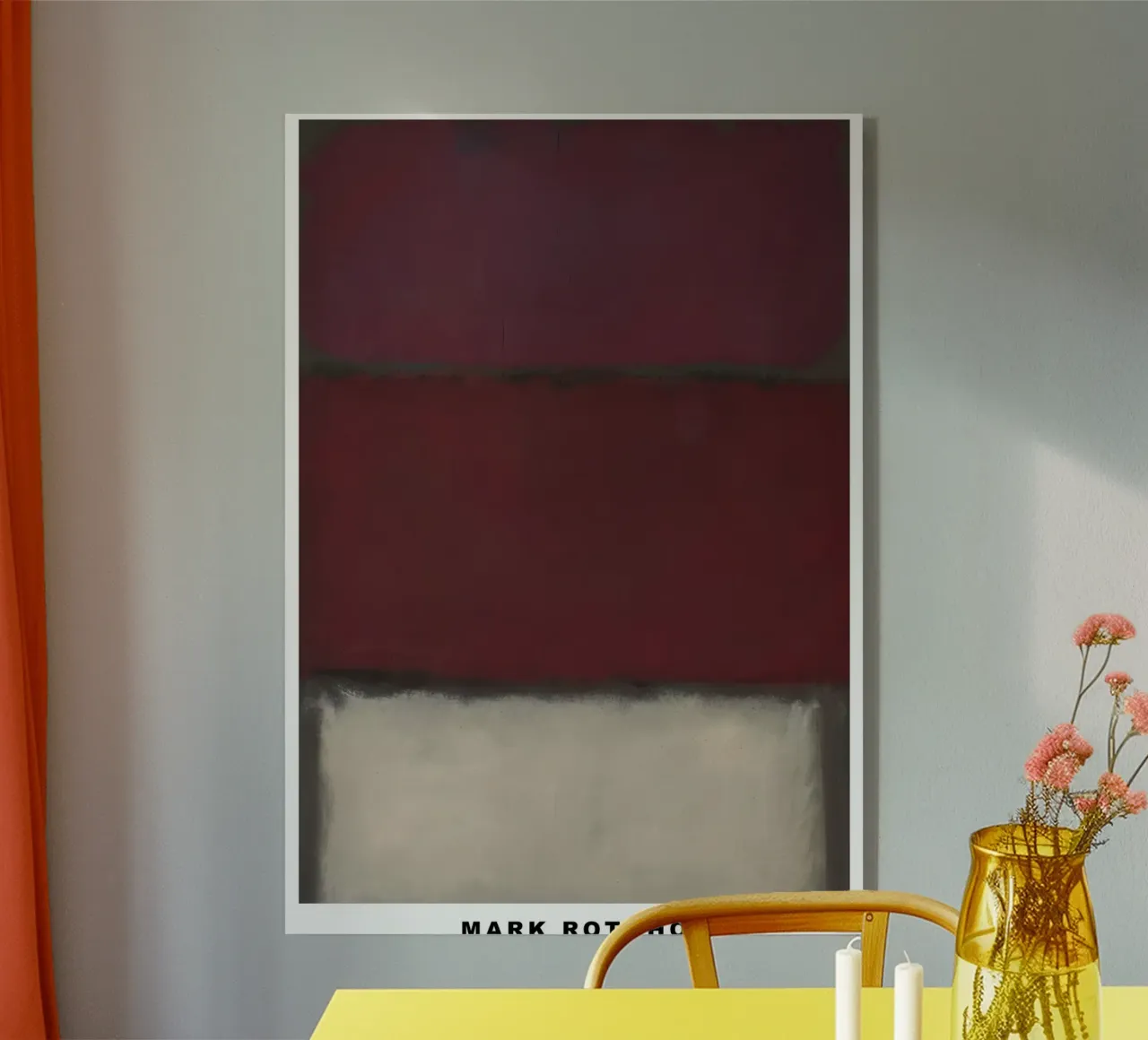 Mark Rotkho Mark Rothko Borgogna, Rosso e Bianco plexiglass da mitoma andreas