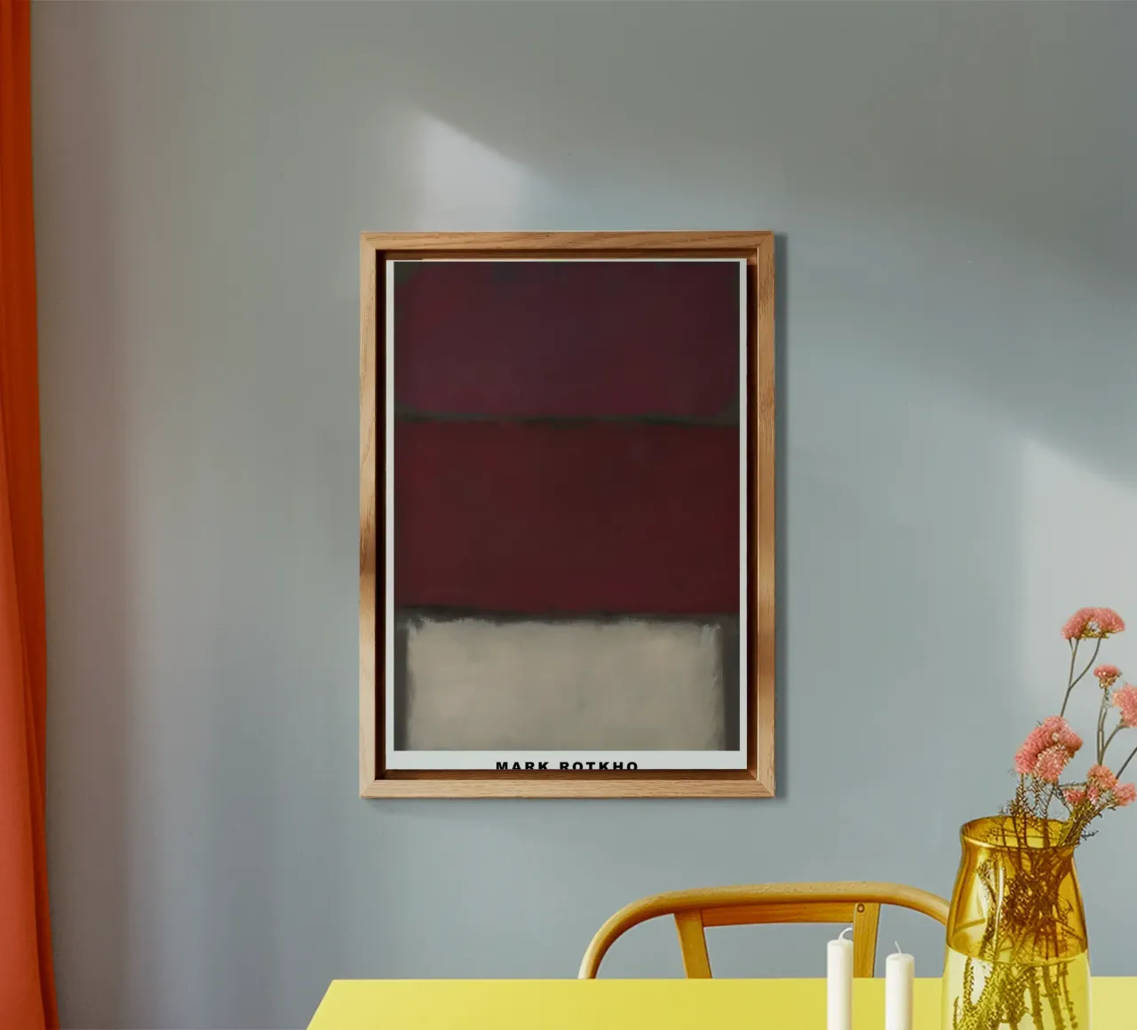 Mark Rotkho Mark Rothko Borgogna, Rosso e Bianco alluminio dibond da mitoma andreas
