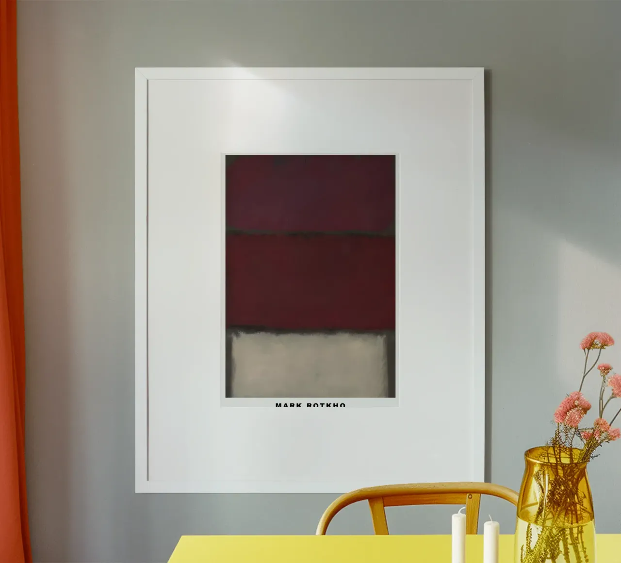 Mark Rotkho Mark Rothko Borgogna, Rosso e Bianco carta hahnemühle da mitoma andreas