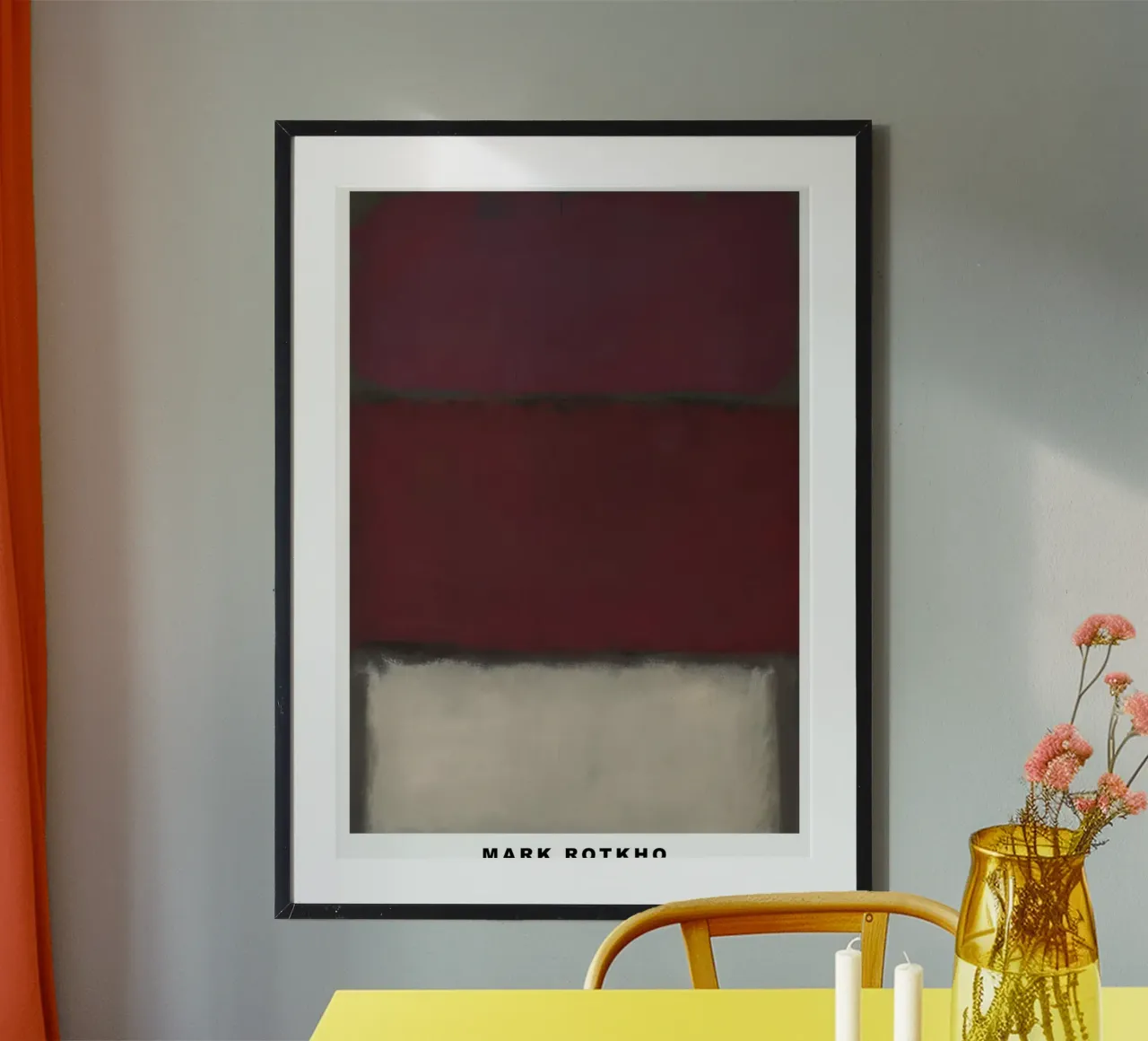 Mark Rotkho Mark Rothko Borgogna, Rosso e Bianco carta hahnemühle da mitoma andreas