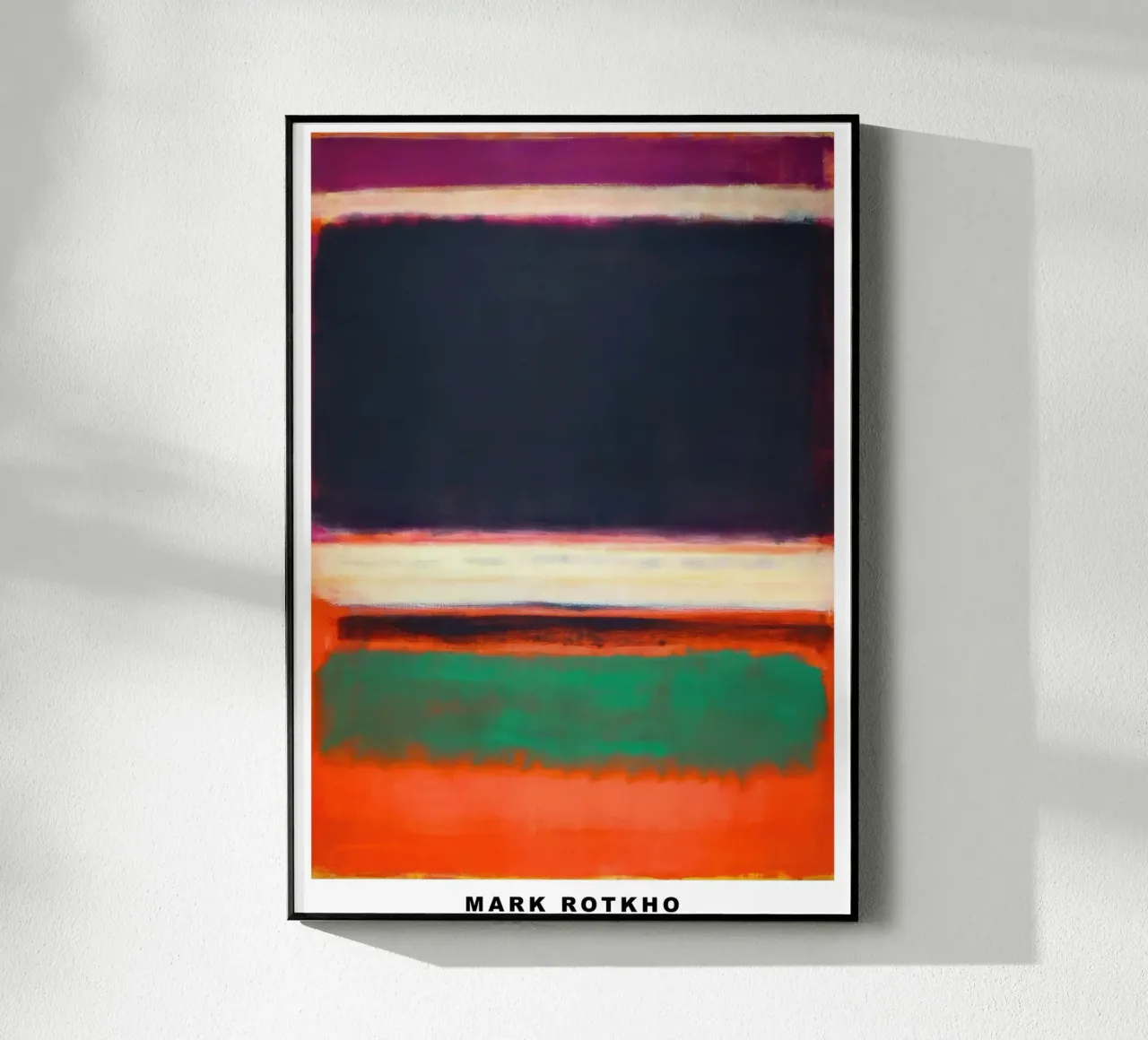 Mark Rotkho Mark Rothko (Magenta, Nero, Verde arancio) plexiglass da mitoma andreas