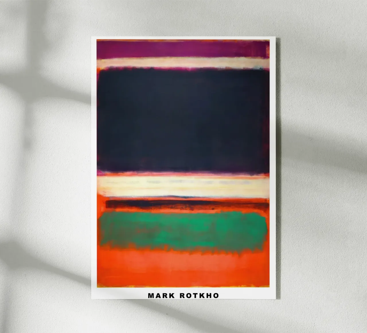 Mark Rotkho Mark Rothko (Magenta, Nero, Verde arancio) plexiglass da mitoma andreas