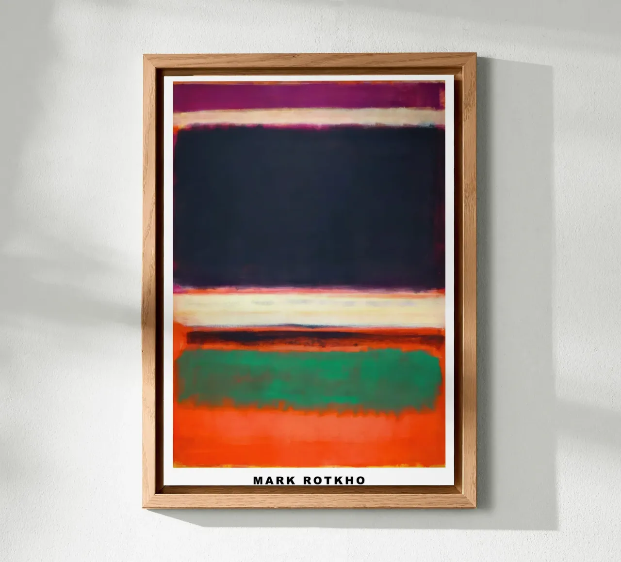 Mark Rotkho Mark Rothko (Magenta, Nero, Verde arancio) alluminio dibond da mitoma andreas