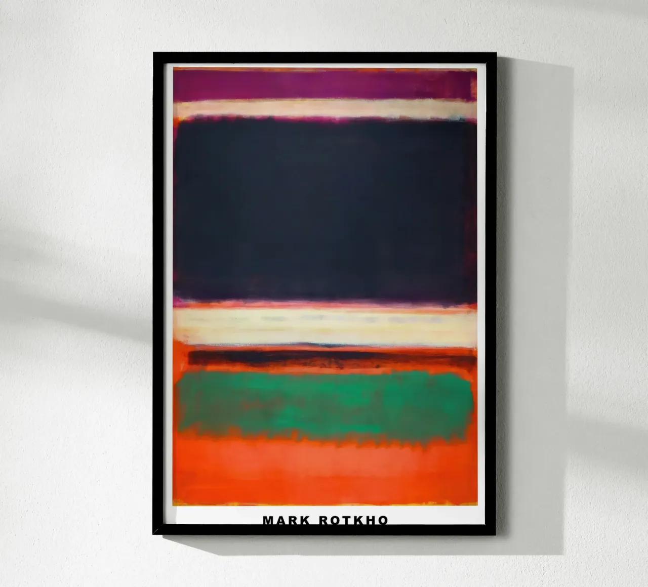 Mark Rotkho Mark Rothko (Magenta, Nero, Verde arancio) carta hahnemühle da mitoma andreas