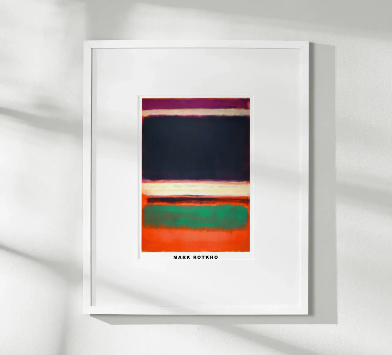 Mark Rotkho Mark Rothko (Magenta, Nero, Verde arancio) carta hahnemühle da mitoma andreas