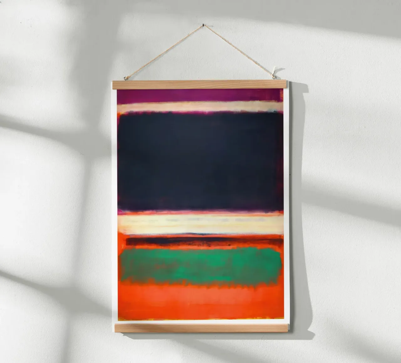Mark Rotkho Mark Rothko (Magenta, Nero, Verde arancio) carta hahnemühle da mitoma andreas