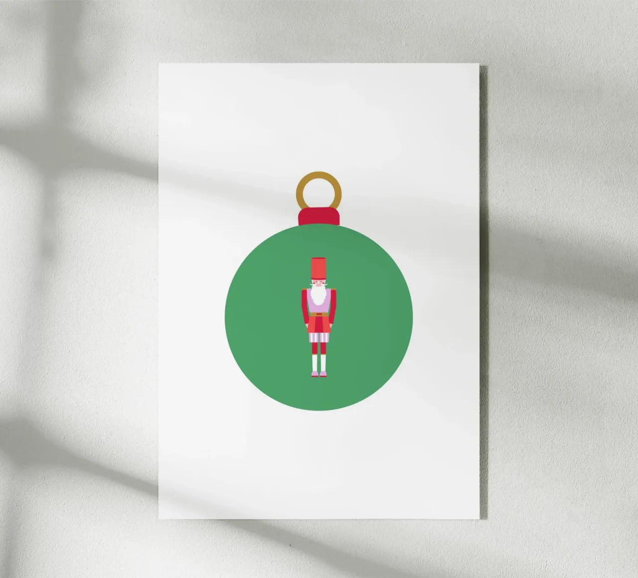 Christmas bauble nutcracker acrylic glass by janamossmann