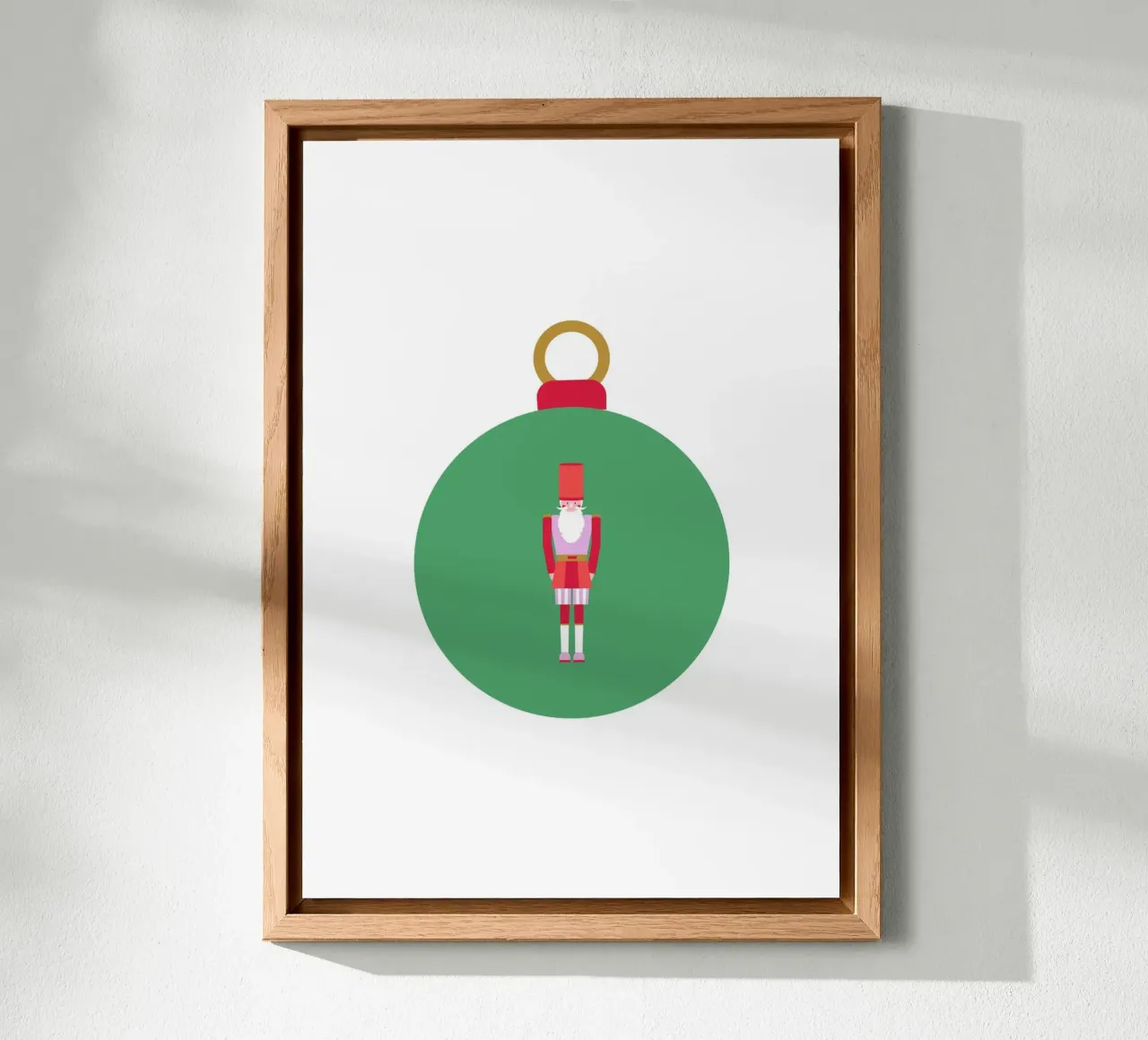 Christmas bauble nutcracker alu-dibond by janamossmann