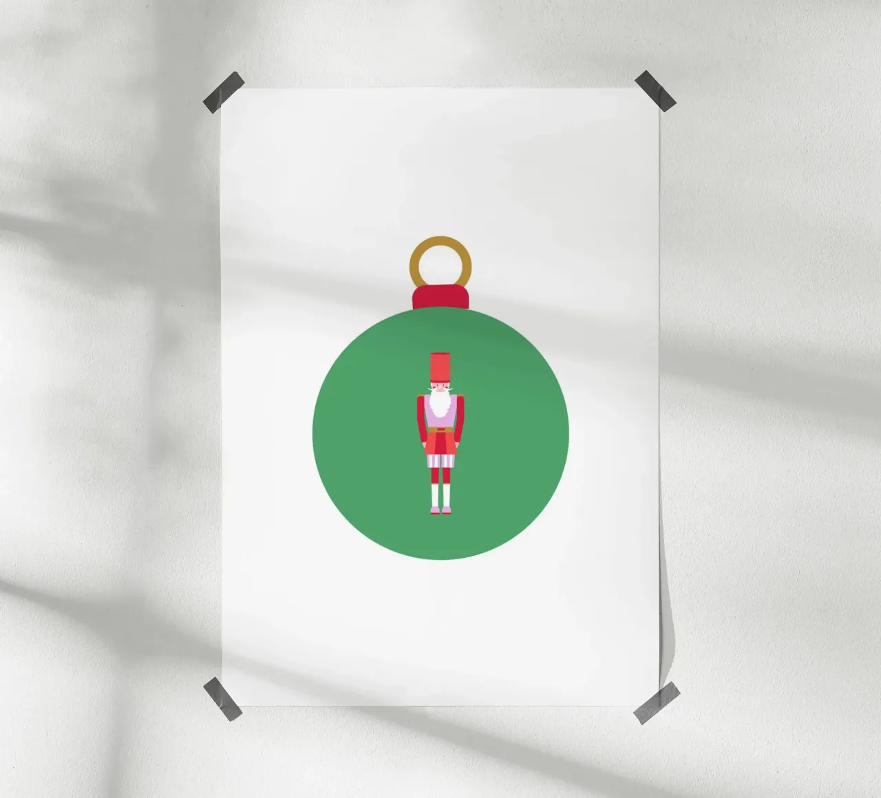 Weihnachtskugel Nussknacker Hahnemühle von janamossmann
