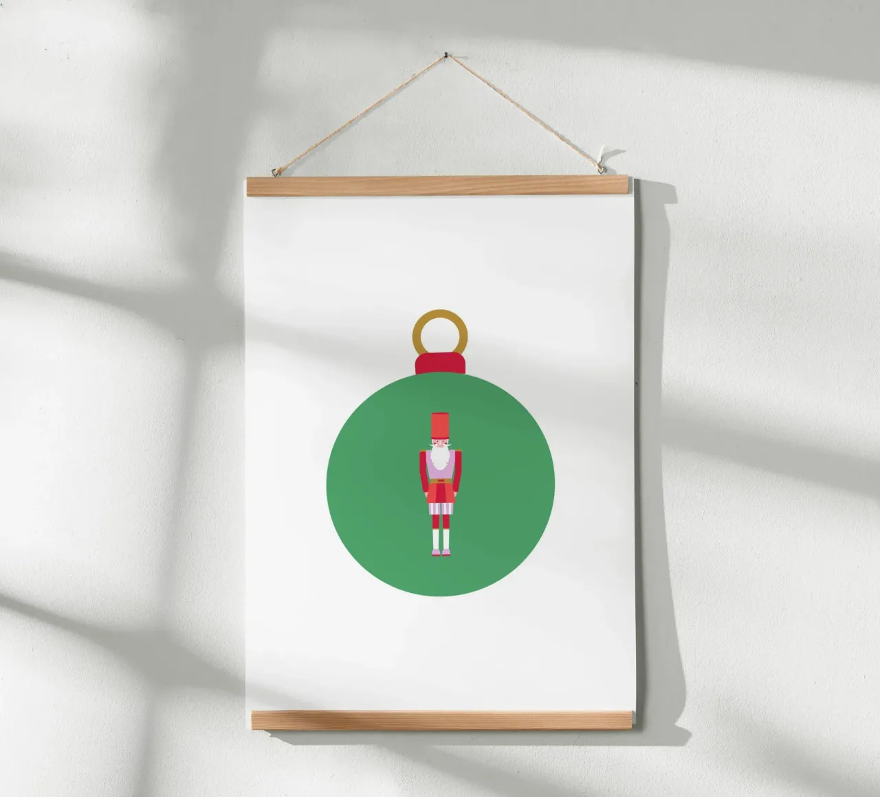 Weihnachtskugel Nussknacker Hahnemühle von janamossmann