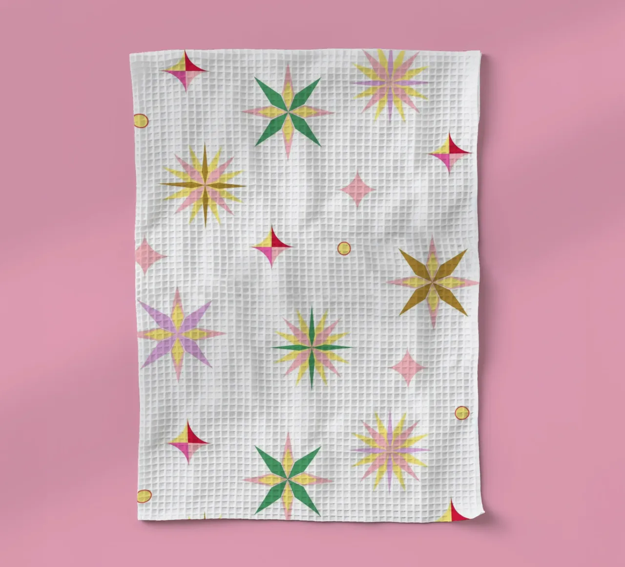 Motif de Noël étoiles torchon de janamossmann