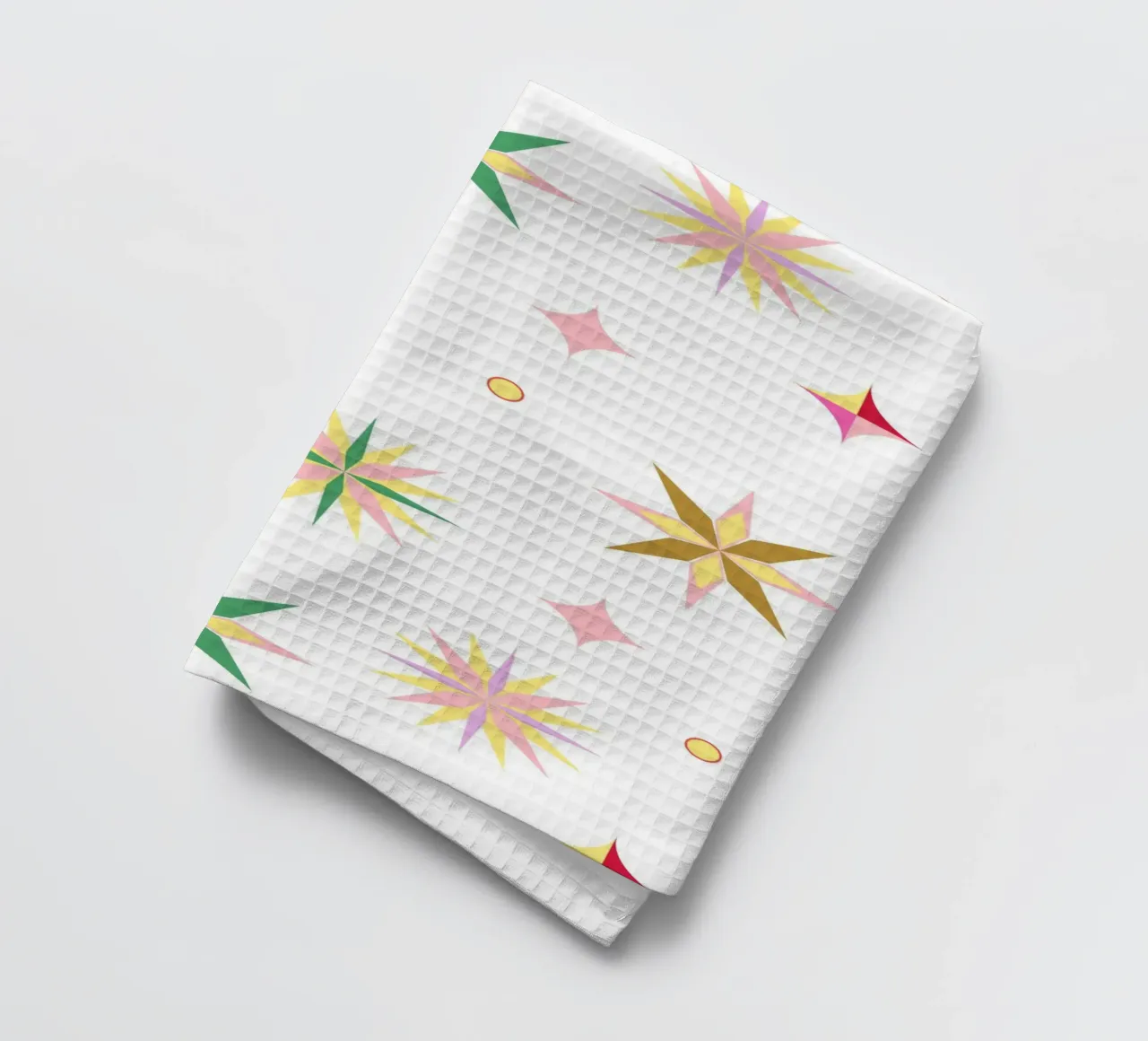 Motif de Noël étoiles torchon de janamossmann