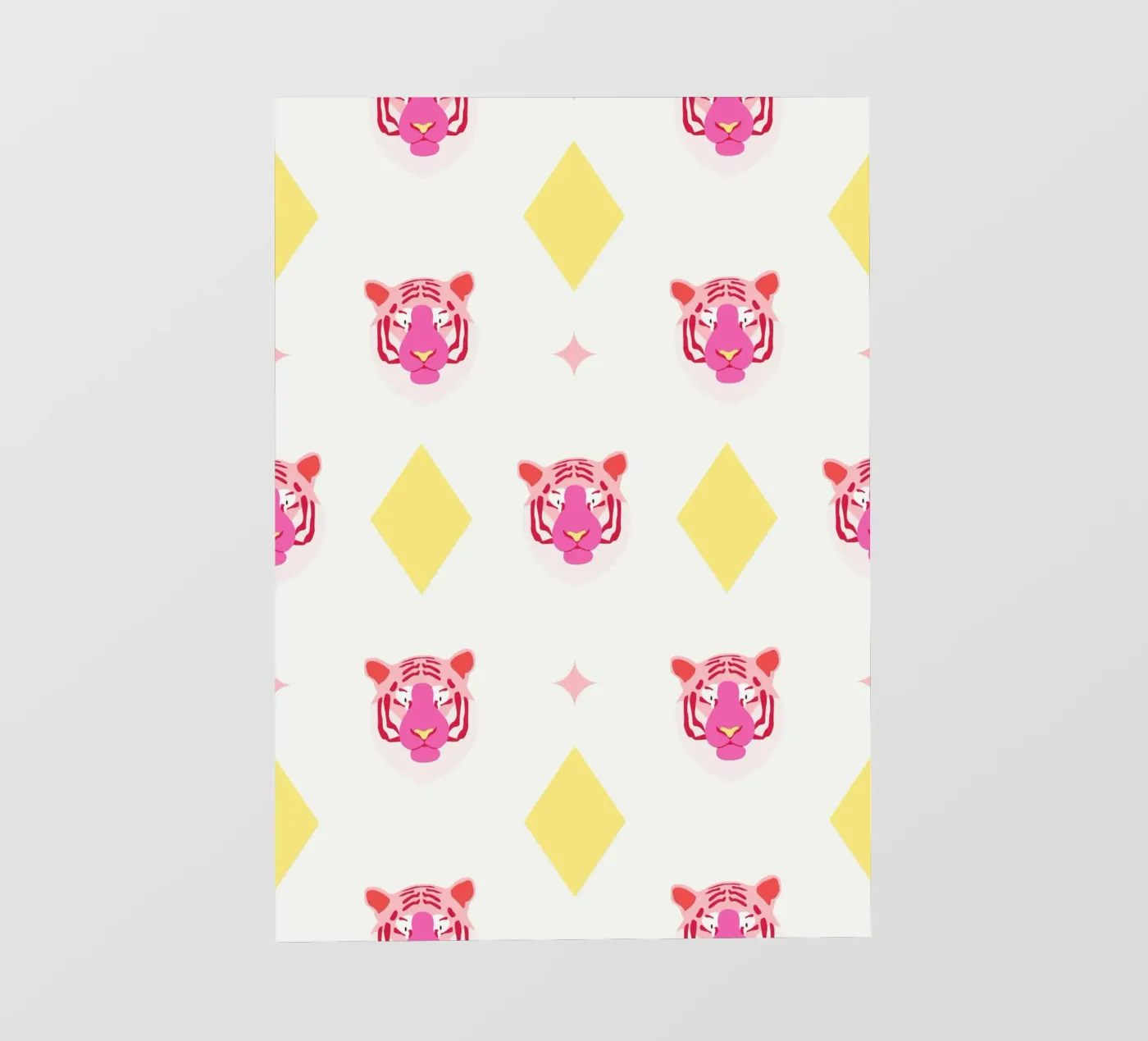 Tiger pattern fotobehang van janamossmann