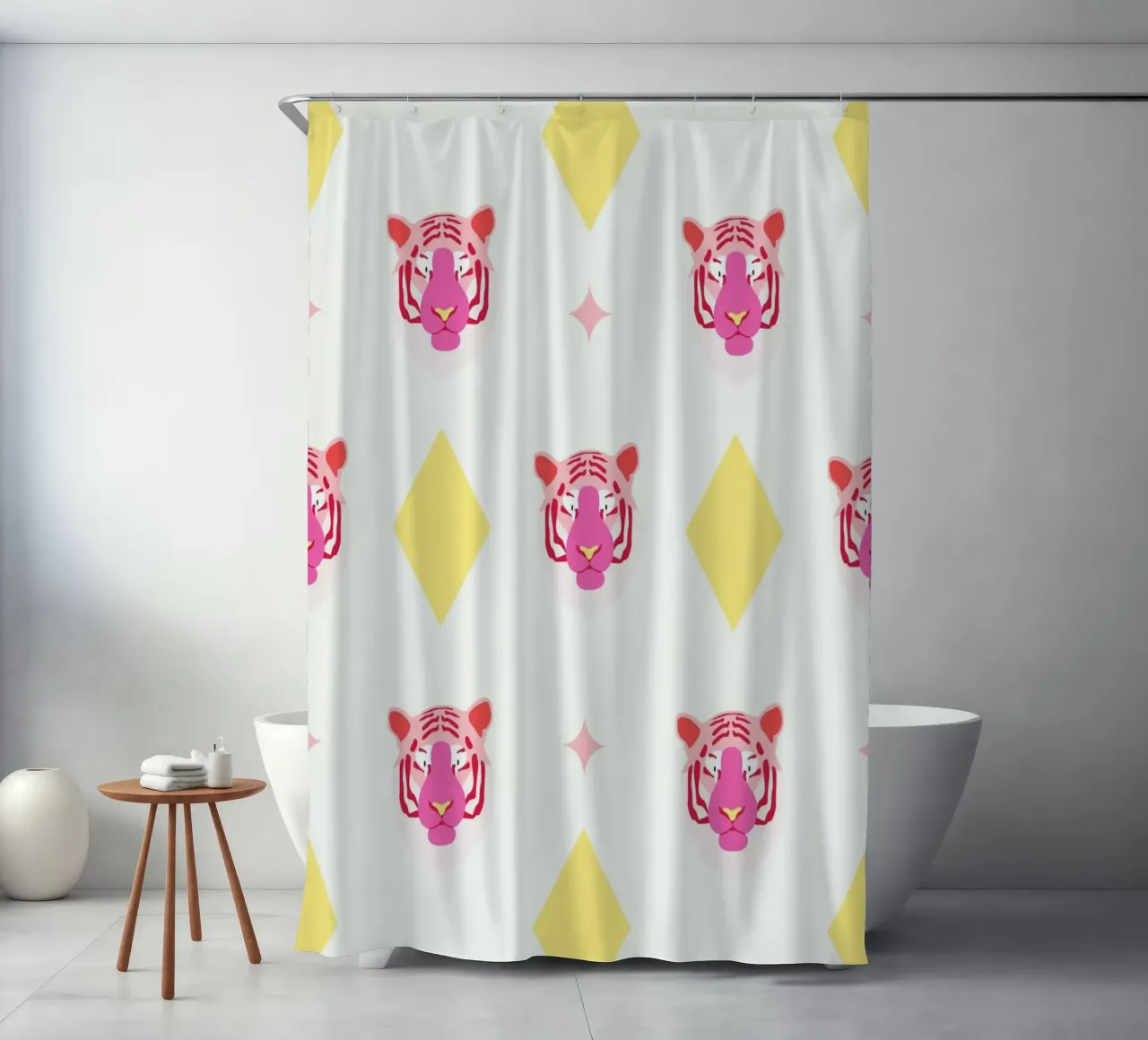 Tiger Muster Duschvorhang von janamossmann