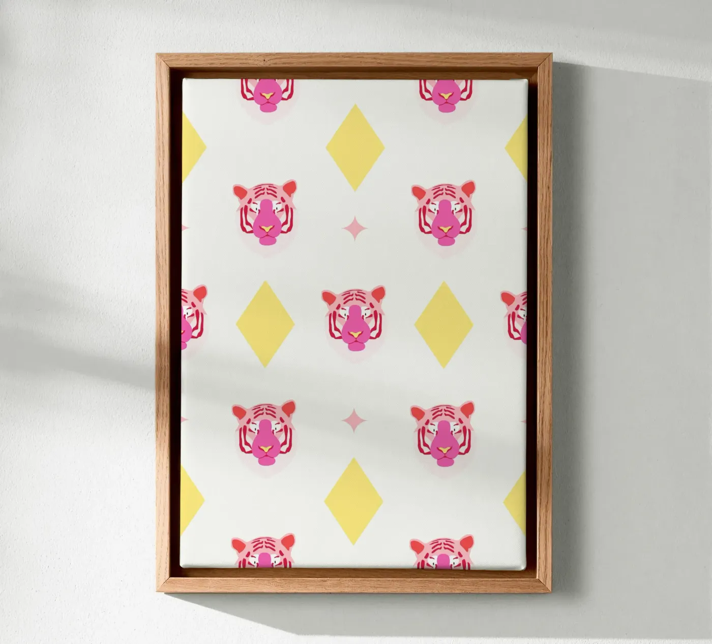Tiger pattern canvas by janamossmann