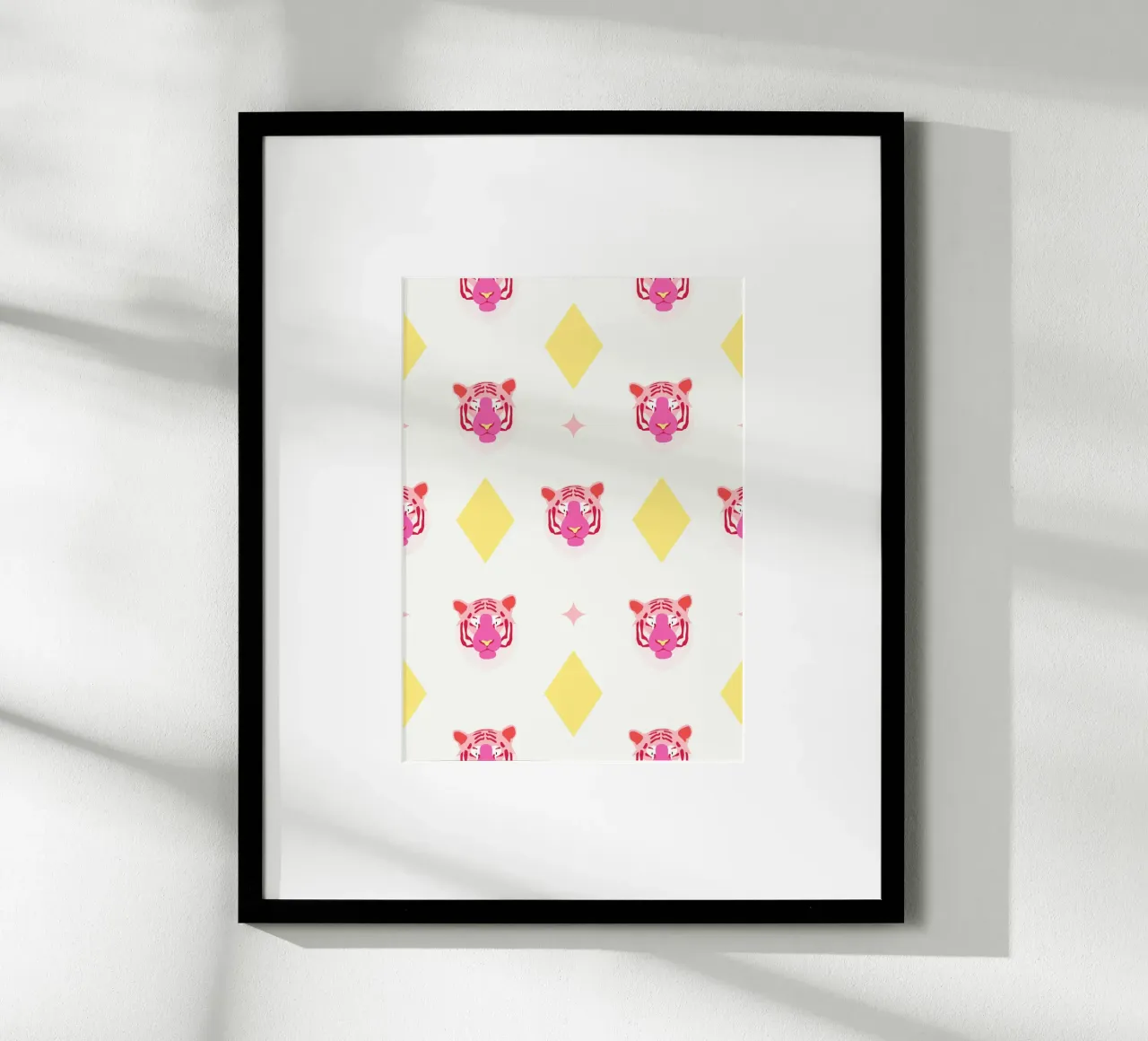Tiger pattern poster by janamossmann