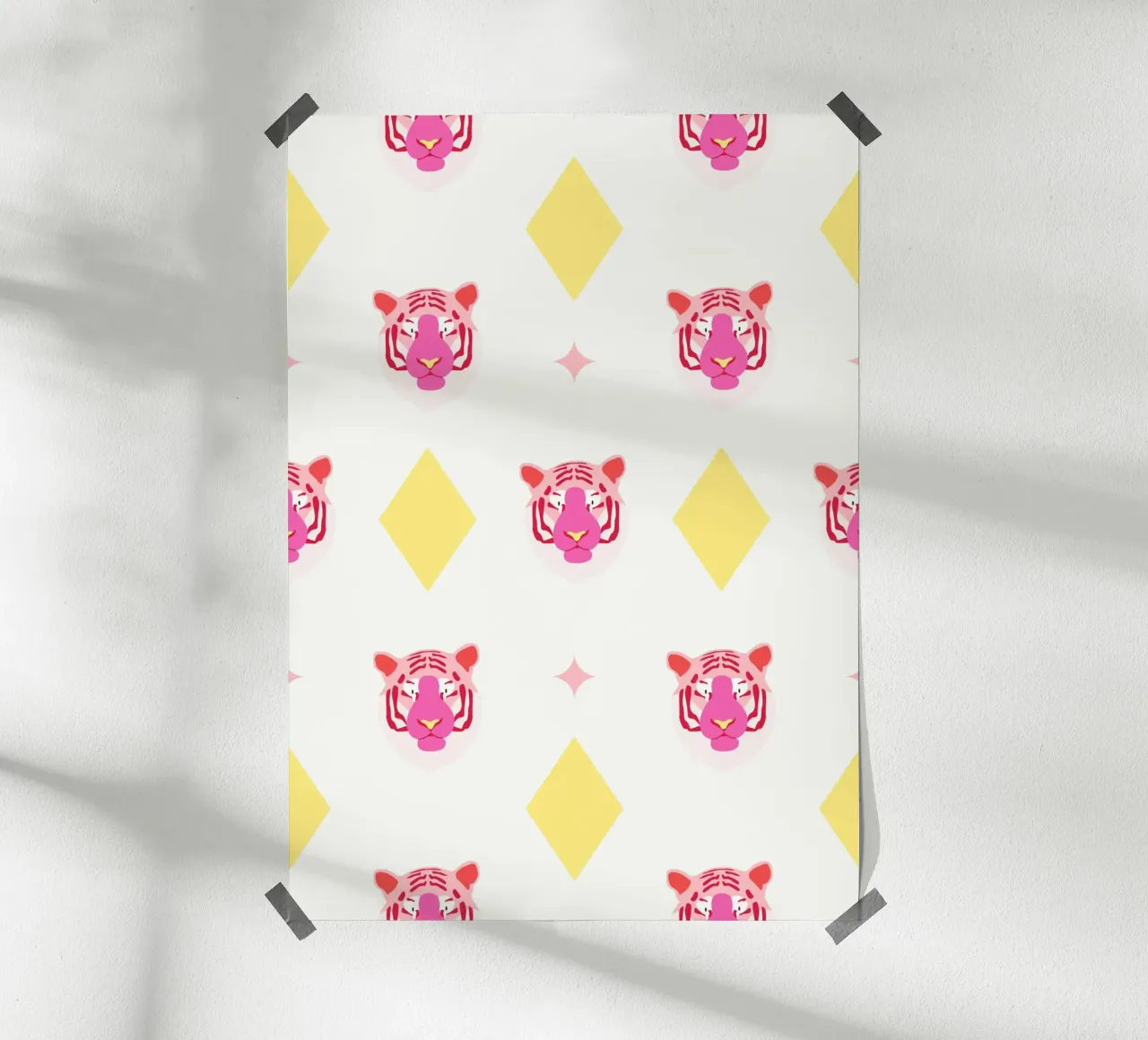 Tiger pattern poster by janamossmann