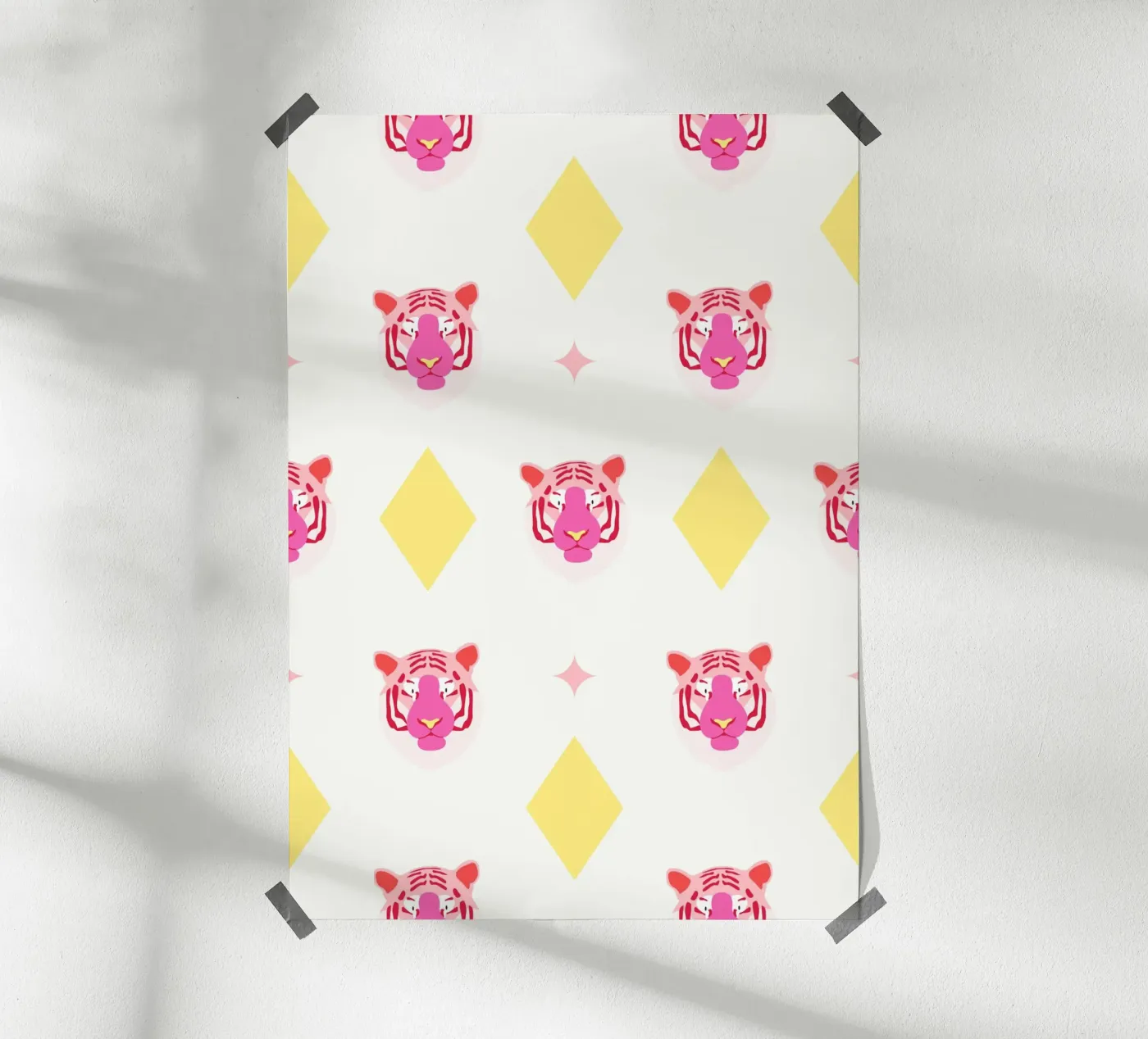 Tiger pattern poster by janamossmann