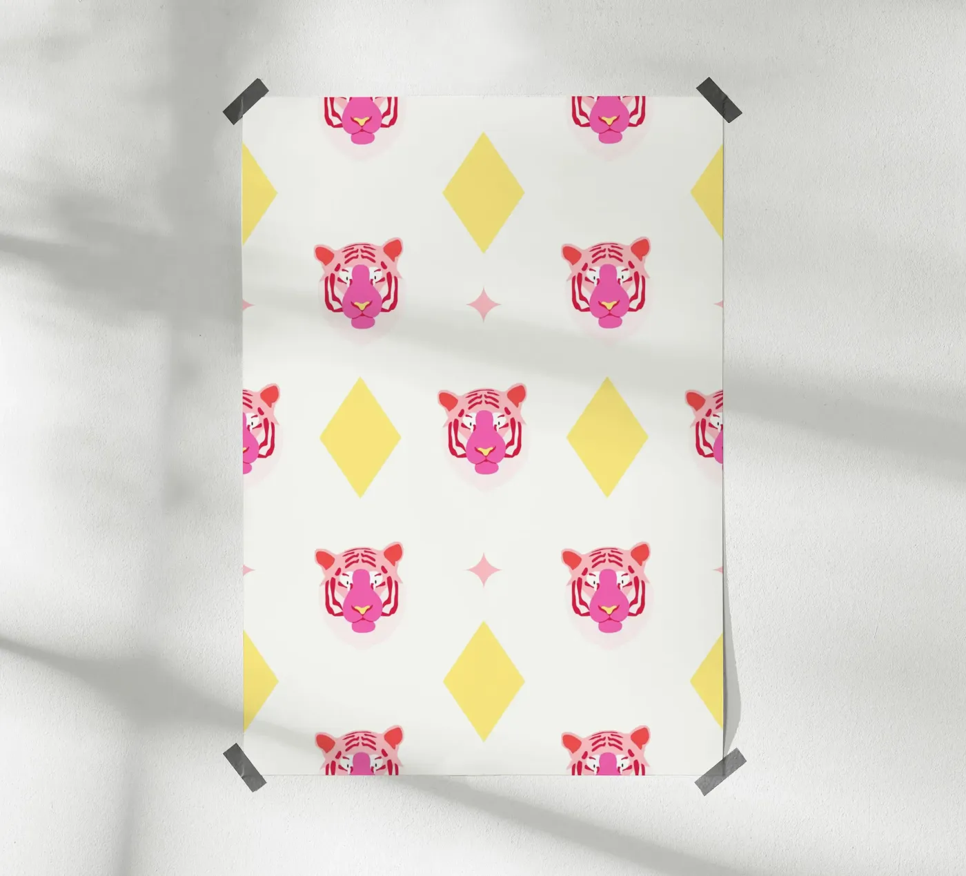 Tiger pattern poster by janamossmann