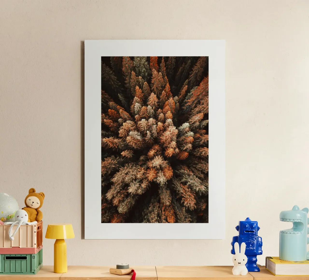 Foresta d'autunno alluminio dibond da Isaac Murray