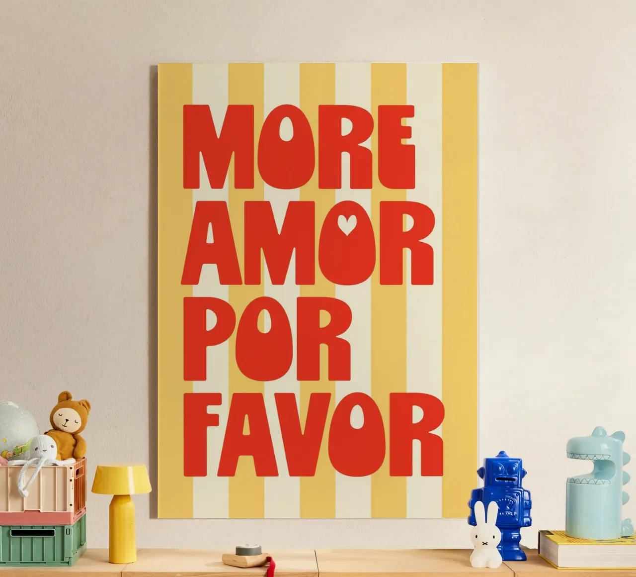 Più amore per favore plexiglass da Isaac Murray