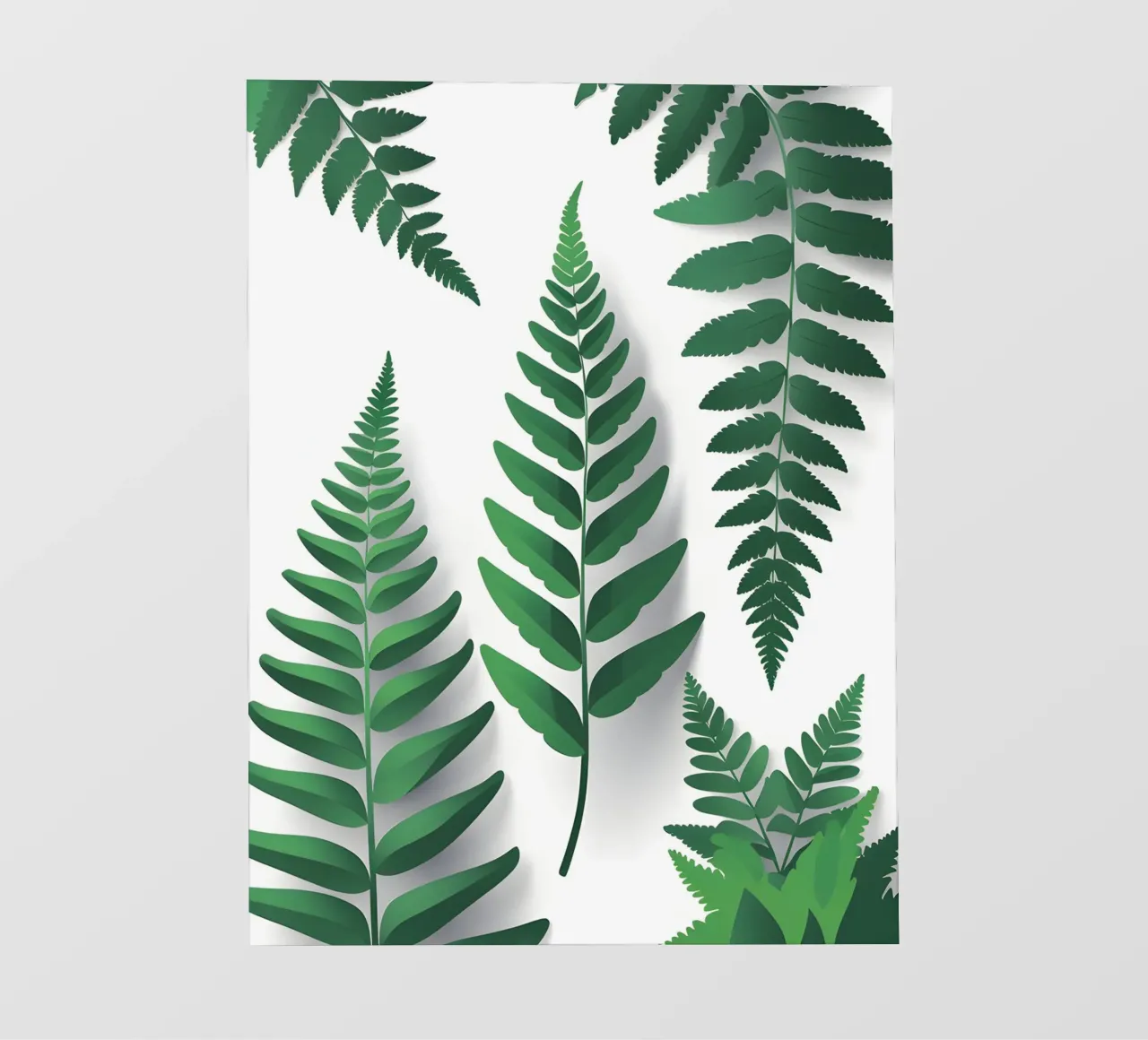Tripla fronda telo in pvc da Botanical Gallery