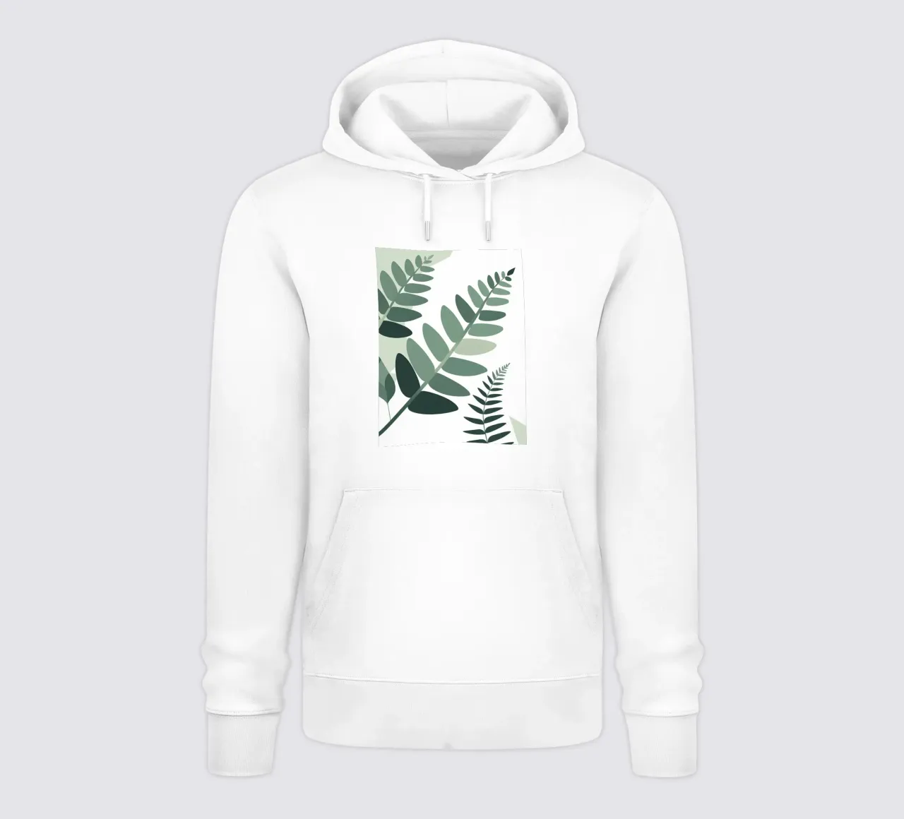 Felce astratta felpa con cappuccio da Botanical Gallery