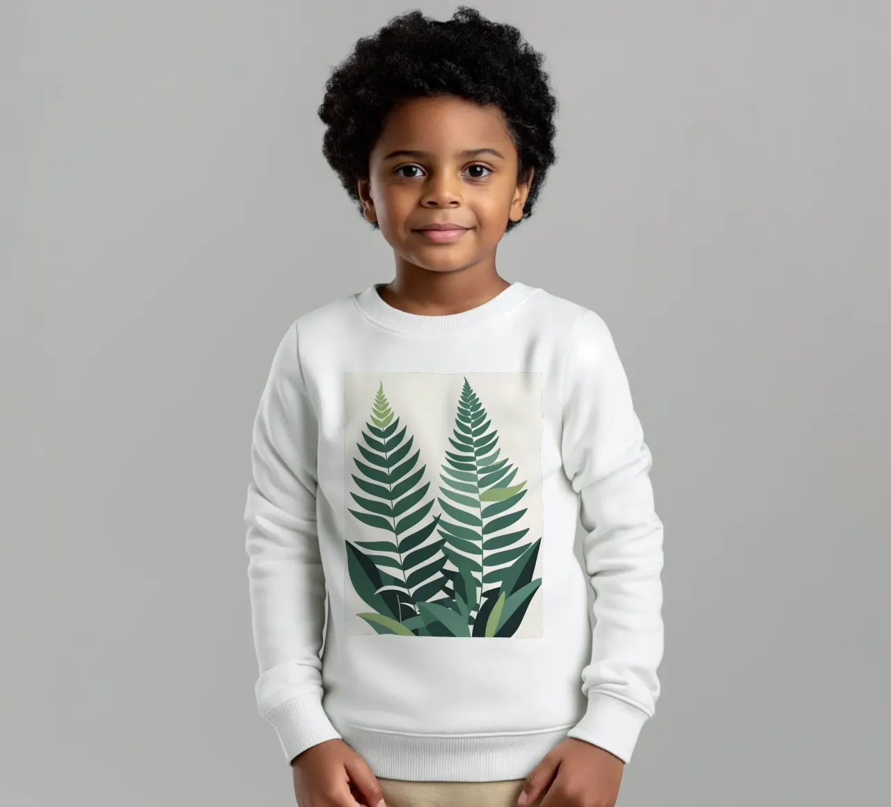Felce astratta felpa bambino da Botanical Gallery