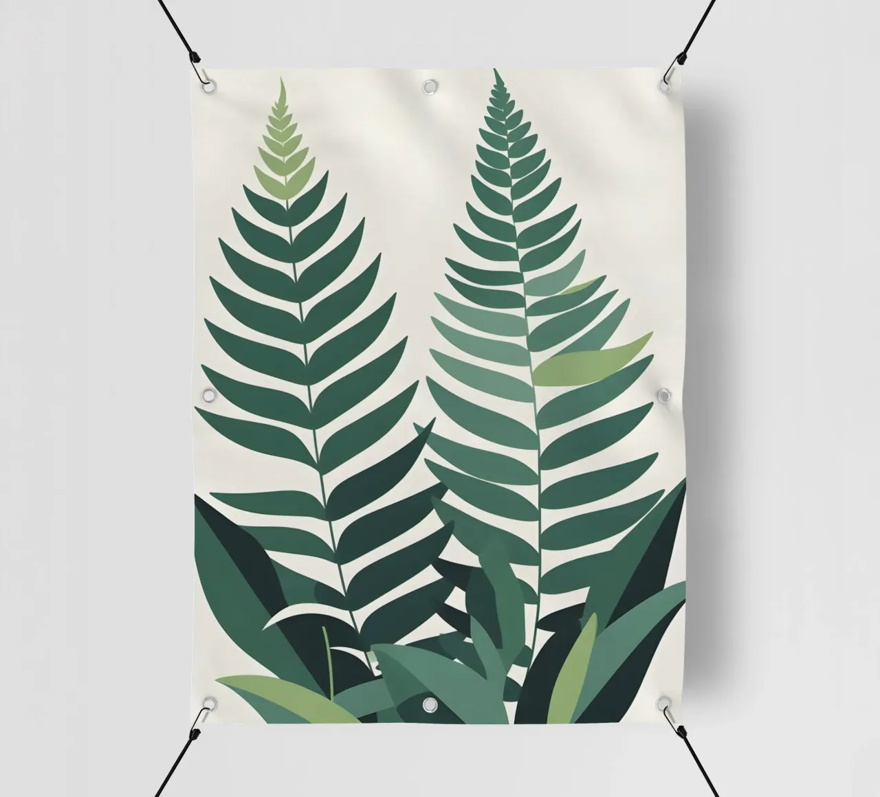 Felce astratta telo in pvc da Botanical Gallery