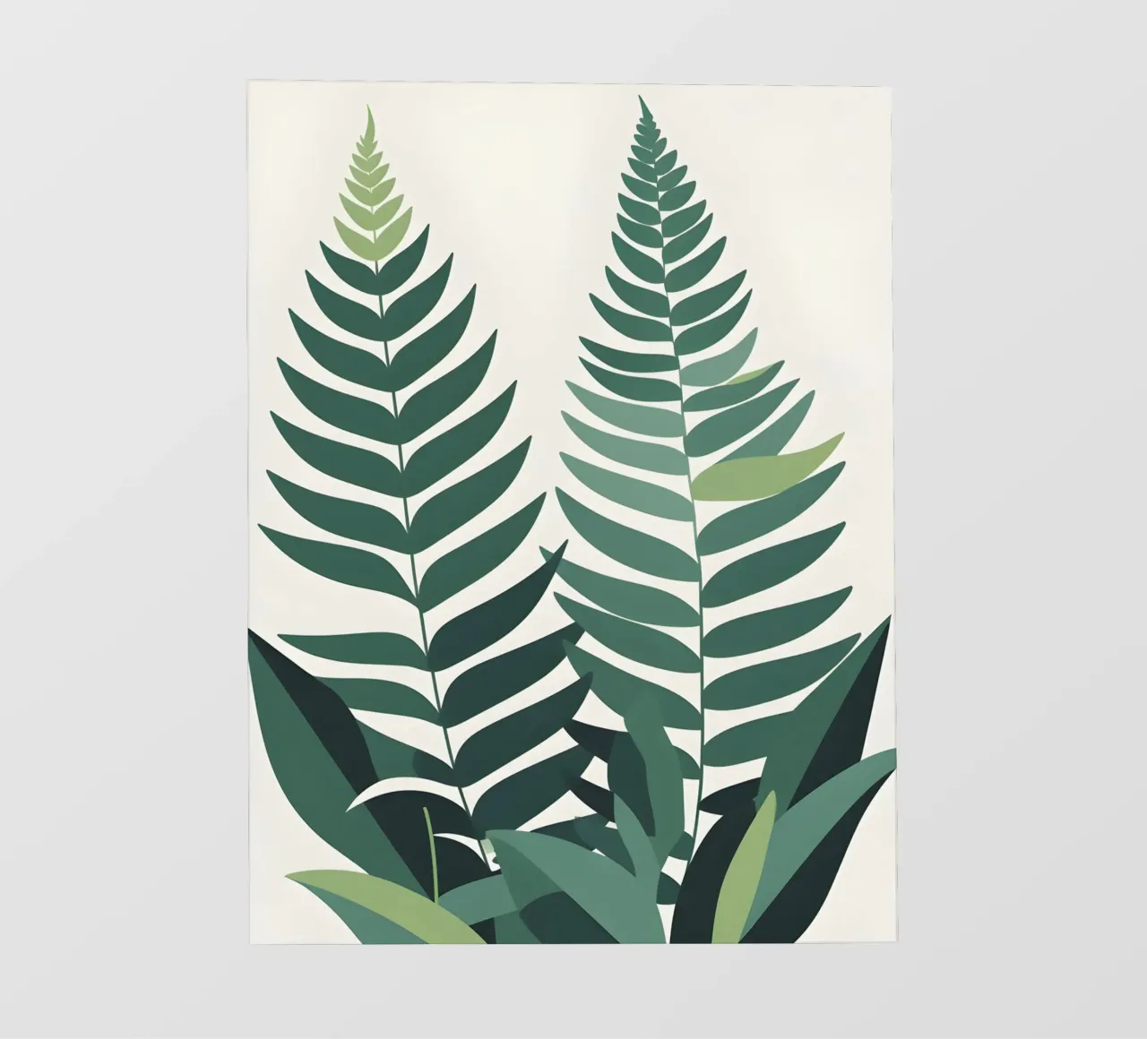 Felce astratta telo in pvc da Botanical Gallery