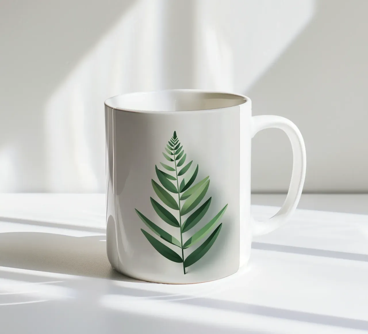 Felce astratta tazza in ceramica da Botanical Gallery