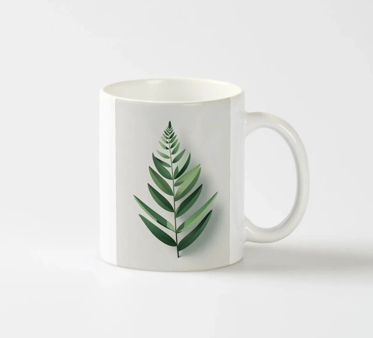 Felce astratta tazza in ceramica da Botanical Gallery