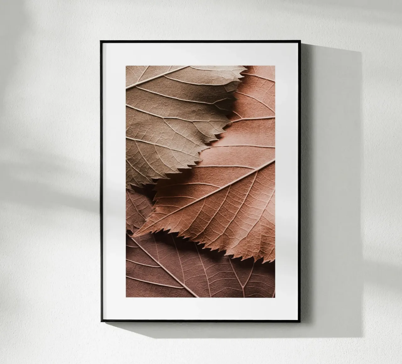 Foglie marroni plexiglass da Isaac Murray