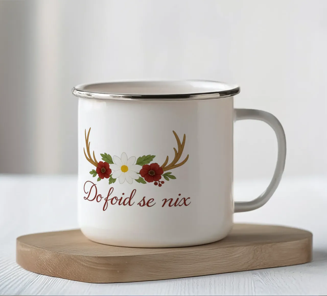 Do foid se nix / Déclaration bavaroise mug en émail de yp-designs