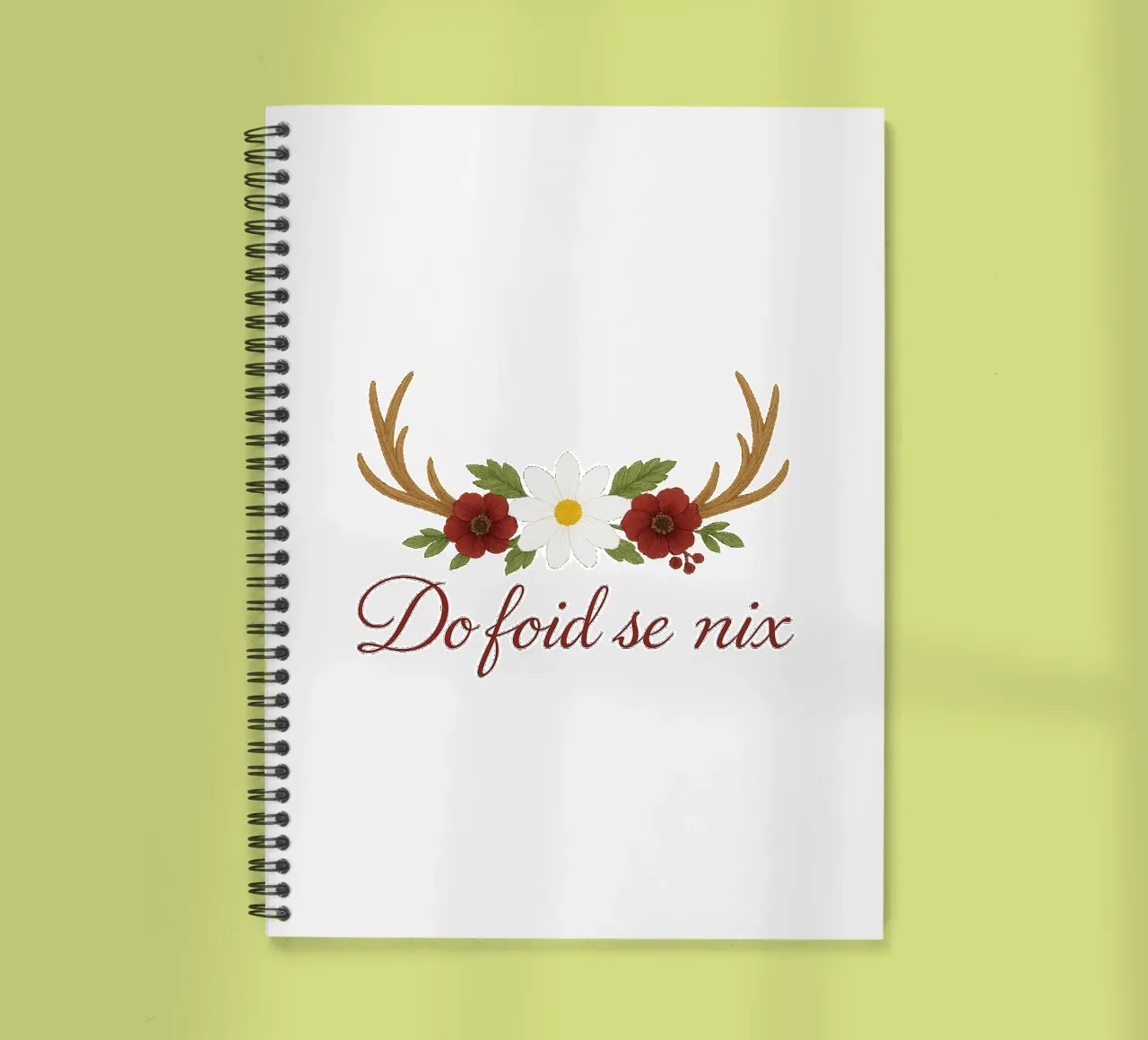 Do foid se nix / Bavarian statement spiral notebook by yp-designs