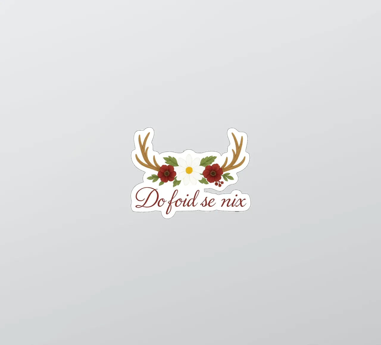 Do foid se nix / Déclaration bavaroise autocollant de yp-designs