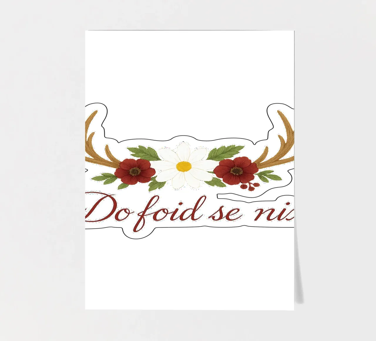 Do foid se nix / Déclaration bavaroise planche autocollant de yp-designs