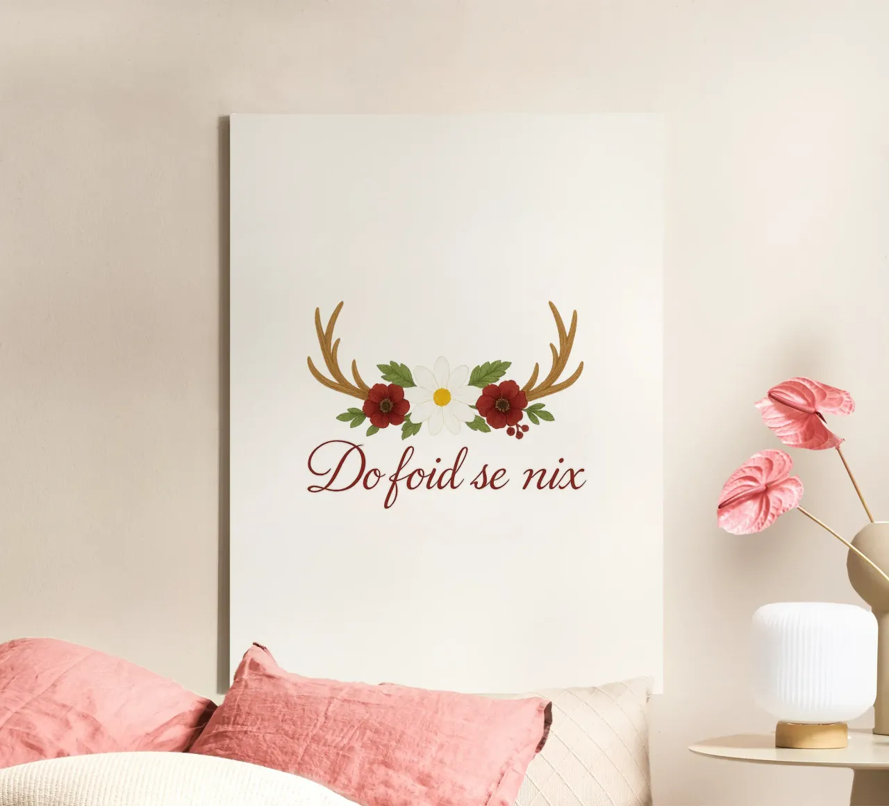 Do foid se nix / Bavarian statement canvas by yp-designs