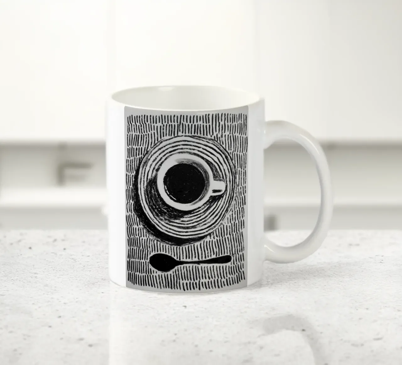 Momento caffè | L'energia delle linee tazza in ceramica da Autofocus